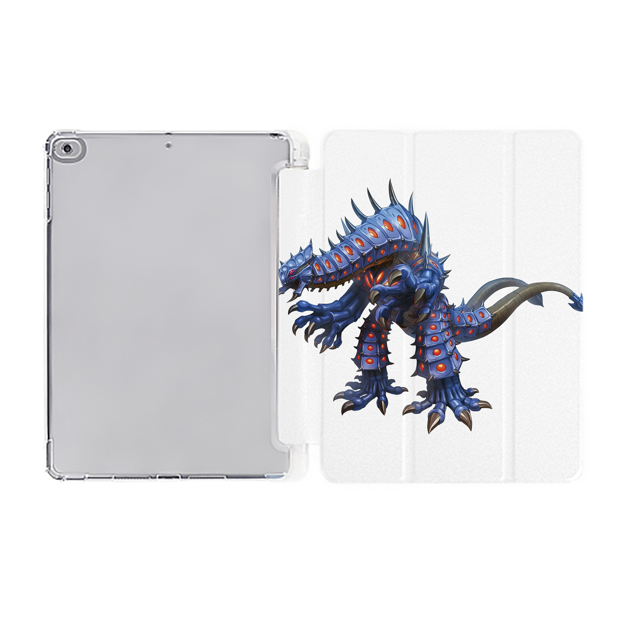 （画像用） ウルトラマン Ultraman IPad ケース ペン収納付き 三つ折りスタンド PUレザー×シリコン 対応機種9.5/10.5/10.9インチ